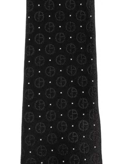 Giorgio Armani Pointed Tip Patterned Silk Tie