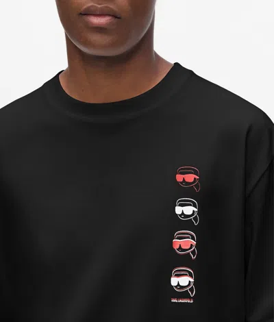Karl Lagerfeld Ikon Fusion T-shirt In Black