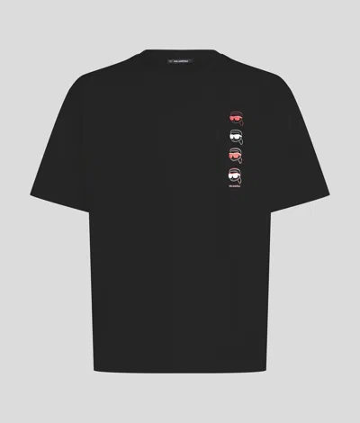 Karl Lagerfeld Ikon Fusion T-shirt In Black