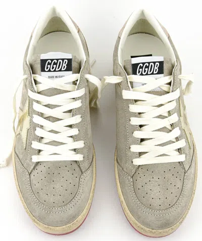 Golden Goose 'star Emblem' Perforated Sneakers With Metallic Accent In Green