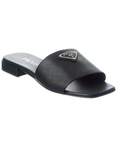 Prada Saffiano Leather Sandal
