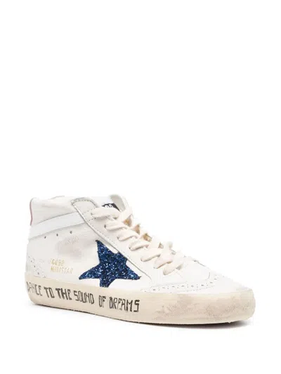 Golden Goose Distressed Leather Sequin Sneakers