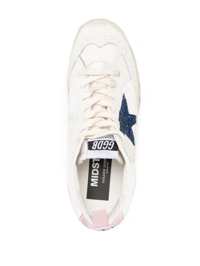 Golden Goose Distressed Leather Sequin Sneakers