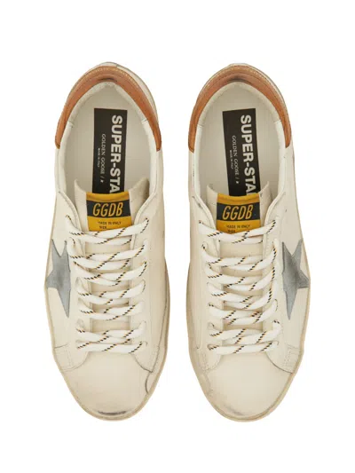 Golden Goose Deluxe Brand Men Super-star Classic With List Leather Sneakers In Neutral