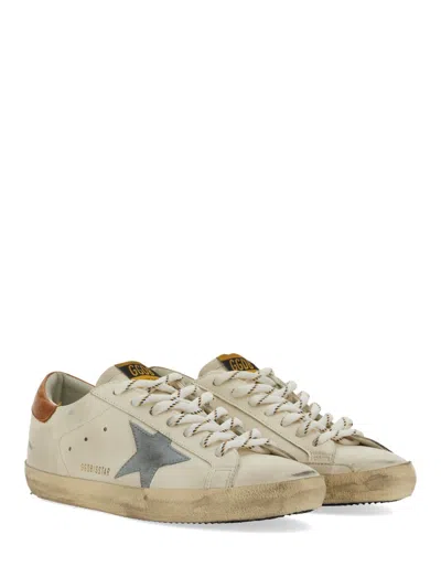 Golden Goose Deluxe Brand Men Super-star Classic With List Leather Sneakers In Neutral