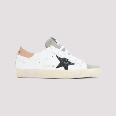 Golden Goose Super Star Glitter Sneakers In Animal Print