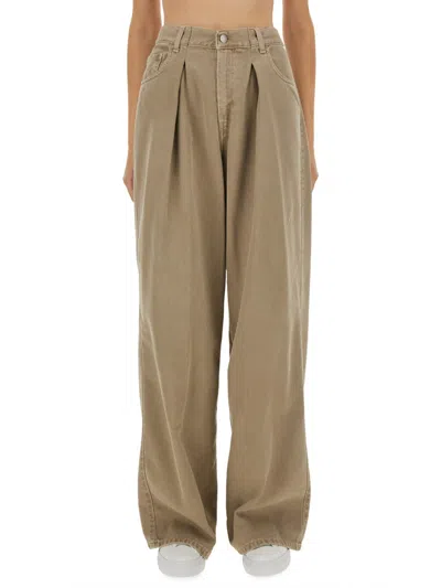 Haikure Beige Organic Cotton Jeans
