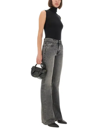 Haikure Grey Flanel Jeans Belt Loops