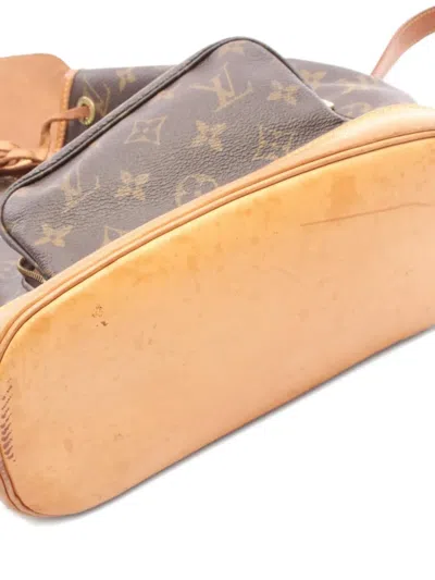 Pre-owned Louis Vuitton 1997 Montsouris Mm Backpack In Brown
