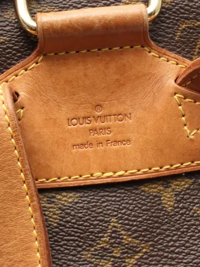 Pre-owned Louis Vuitton 1997 Montsouris Mm Backpack In Brown