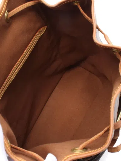 Pre-owned Louis Vuitton 1997 Montsouris Mm Backpack In Brown