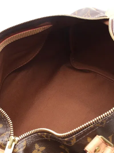 Pre-owned Louis Vuitton 2012 Speedy 35 Monogram Tote Bag In Brown