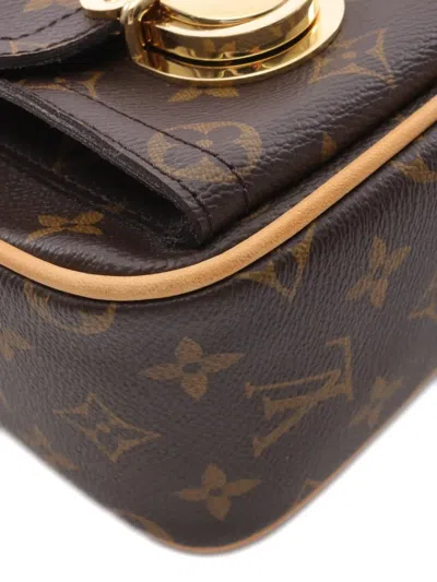 Pre-owned Louis Vuitton 2007 Hudson Pm Shoulder Bag In Brown