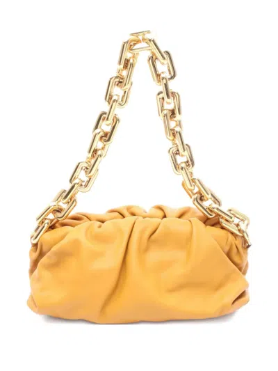 Pre-owned Bottega Veneta 10's Chain Pouch Leather Shoulder Bag