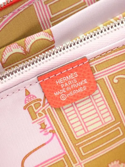 Pre-owned Hermes 2022 Azap Long Zipper Wallet In Pink