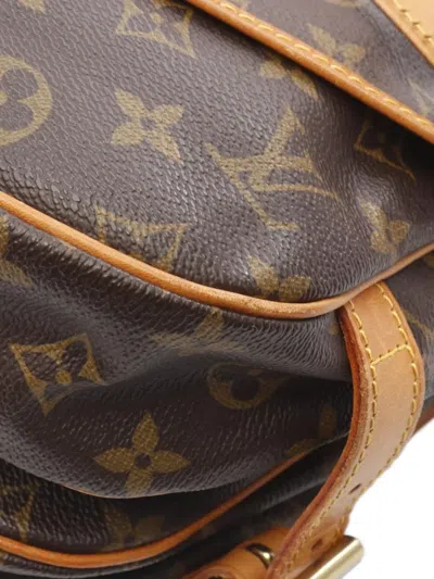Pre-owned Louis Vuitton 1992 Saumur 30 Monogram Shoulder Bag In Brown