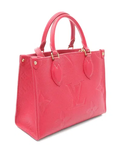 Pre-owned Louis Vuitton 2020 On-the-go Pm Handbag In Pink