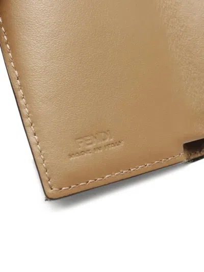 Pre-owned Fendi 2010s Zucca Tri-fold Wallet In Brown