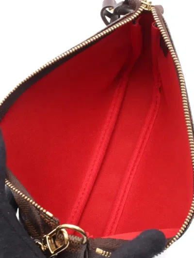 Pre-owned Louis Vuitton 2001 Pochette Accessoires Shoulder Bag In Brown
