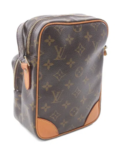 Pre-owned Louis Vuitton 2003 Amazon Monogram Shoulder Bag In Brown