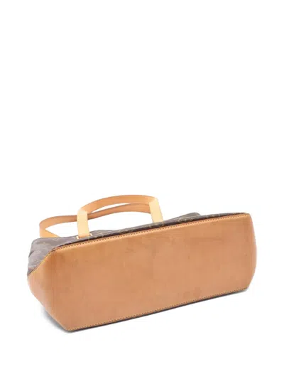 Pre-owned Louis Vuitton 2004 Cabas Piano Monogram Shoulder Bag In Brown