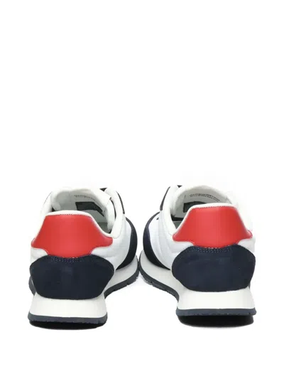 Tommy Hilfiger Sneakers Running In Camoscio Con Logo In White