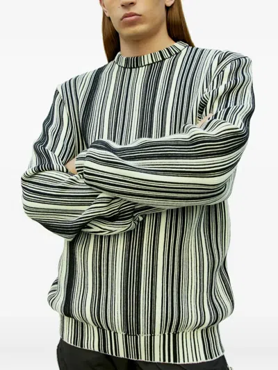 Vtmnts Stripe-pattern Ribbed Sweater In Multi