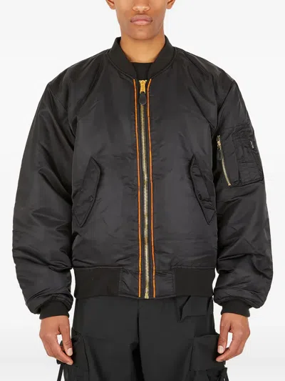 Deadhype Dollar Sign Bomber Jacket In Black