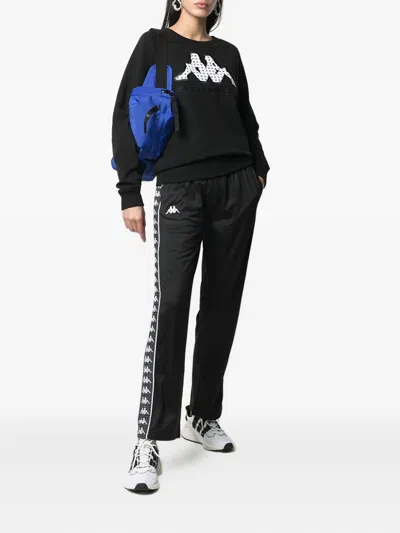 Kappa Logo-tape Track Pants In Black