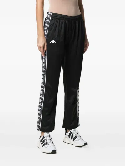Kappa Logo-tape Track Pants In Black
