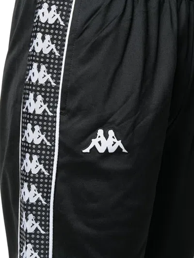 Kappa Logo-tape Track Pants In Black