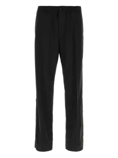 Ferragamo Trousers Wool Blend Elastic Waistband