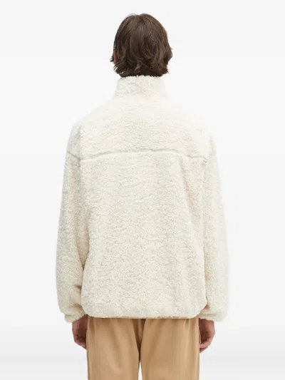 Aape By A Bathing Ape Aape Now Fleece Panelled Jacket In Neutral