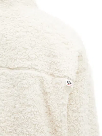 Aape By A Bathing Ape Aape Now Fleece Panelled Jacket In Neutral