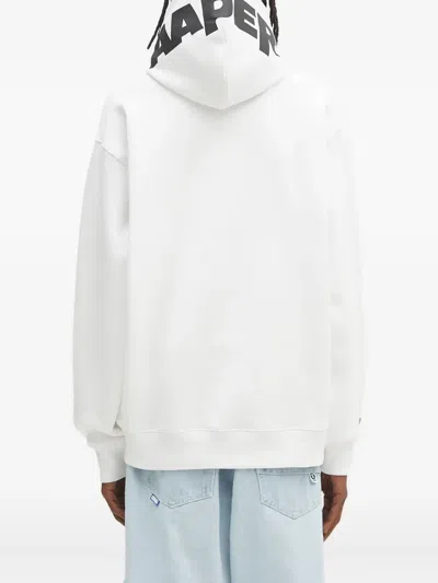Aape By A Bathing Ape Aaper Hoodie In White