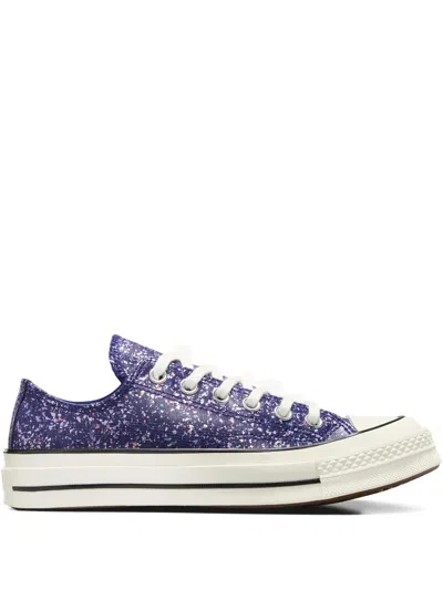 Converse Chuck 70 Glitter Night Sneakers In Blue
