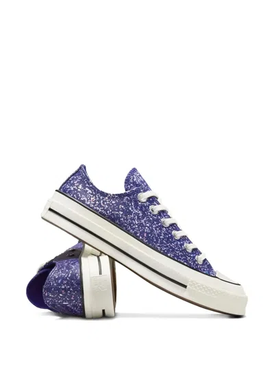 Converse Chuck 70 Glitter Night Sneakers In Blue