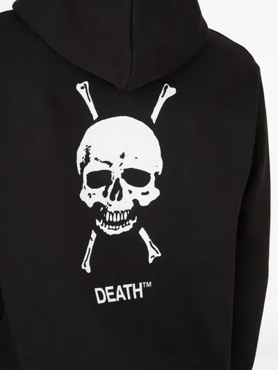 Death Cigarettes Skull Graphic-print Hoodie In Black