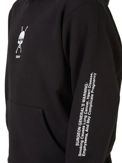 Death Cigarettes Skull Graphic-print Hoodie In Black