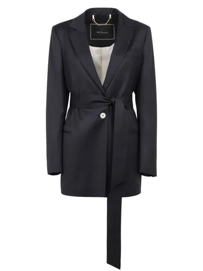 Kiton Virgin Wool Blazer In Black