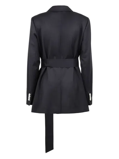 Kiton Virgin Wool Blazer In Black