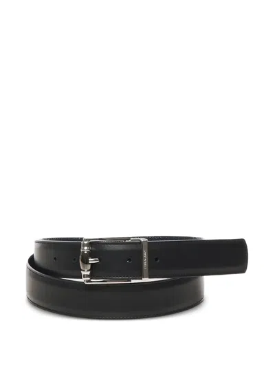 Ferragamo Reversible Buckle Belt In Animal Print