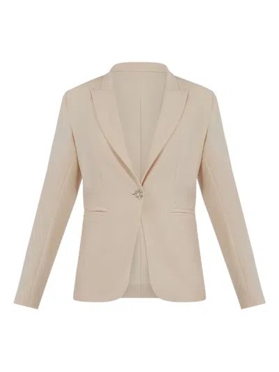 Simona Corsellini Single-breasted Blazer In Neutral