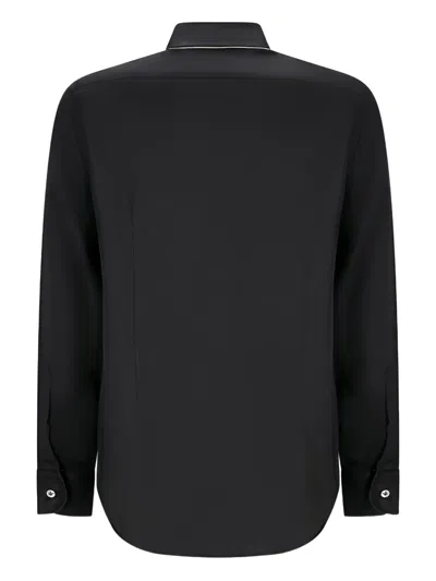 Lardini Button-down Shirt In Black