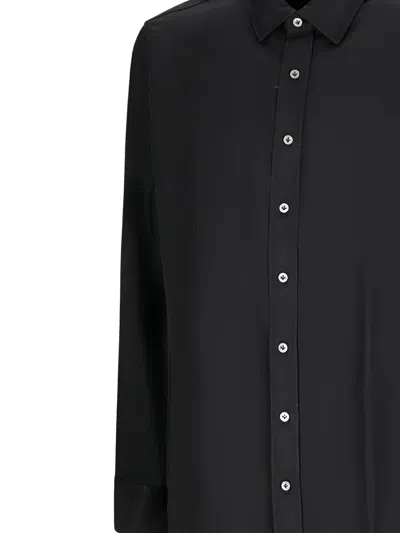 Lardini Button-down Shirt In Black