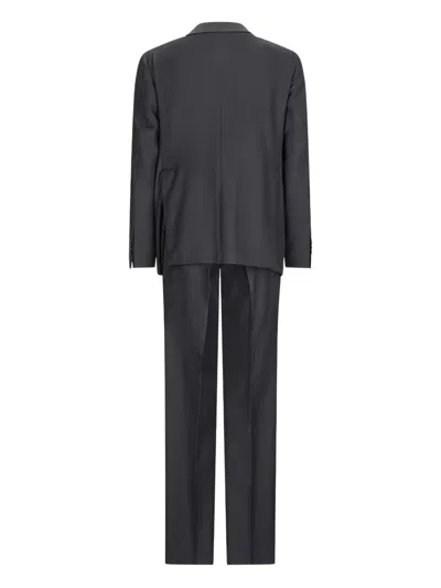 Tagliatore Single-breasted Suit In Black