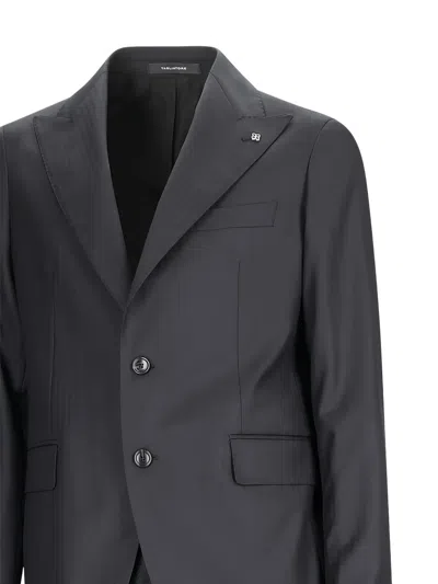 Tagliatore Single-breasted Suit In Black