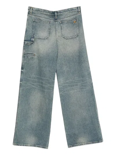 Courrèges Denim Wide-leg Jeans In Blue