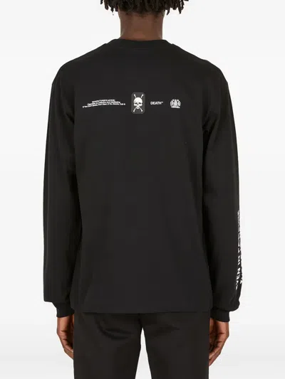 Death Cigarettes Graphic-print Long-sleeve T-shirt In Black