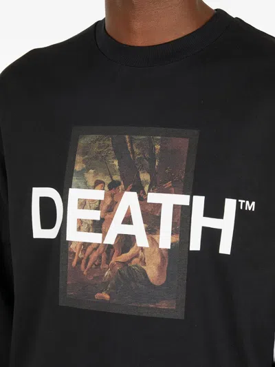Death Cigarettes Graphic-print Long-sleeve T-shirt In Black